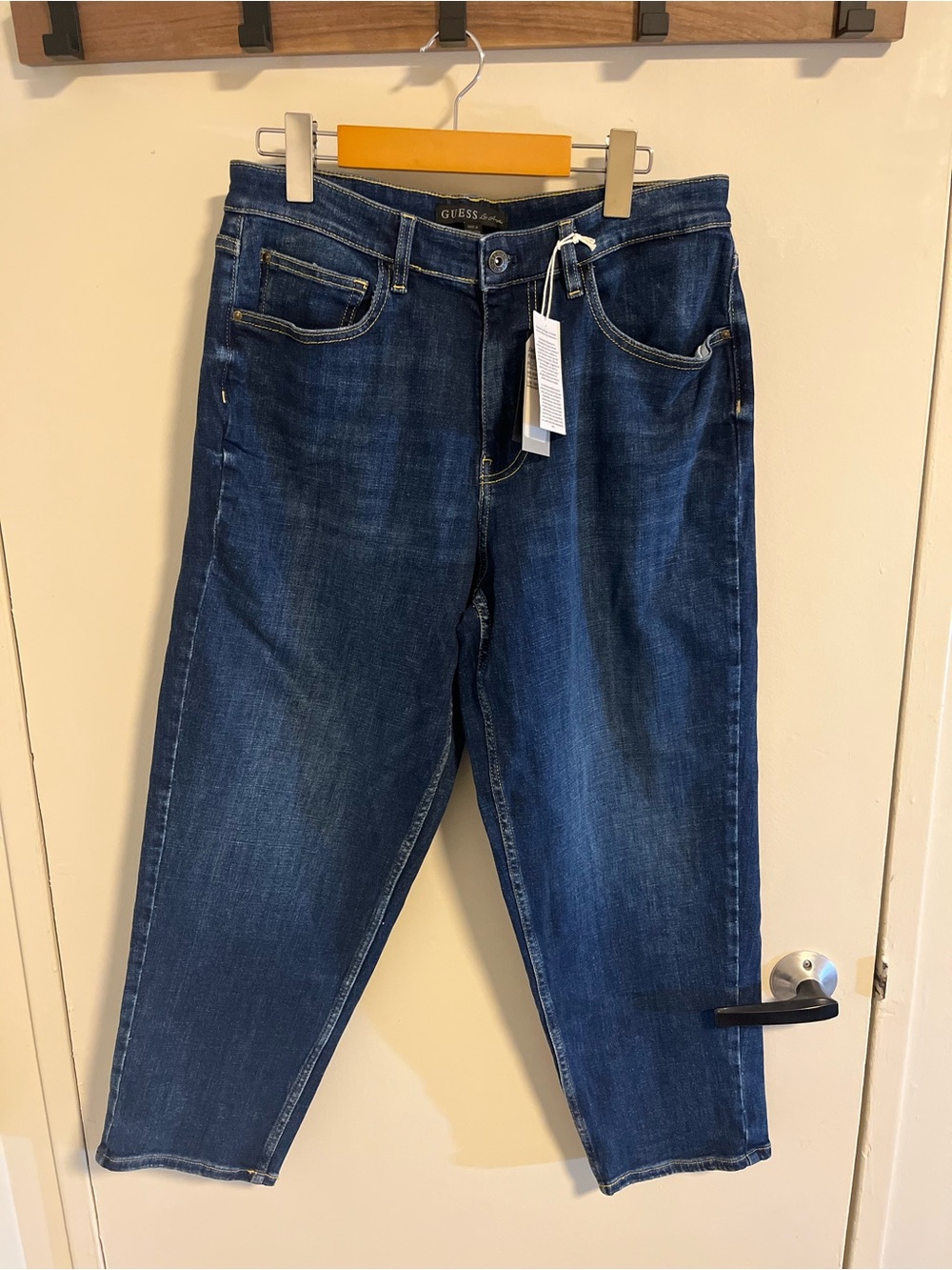 GUESS Women's Blue Boyfriend Jeans - Relaxed Fit